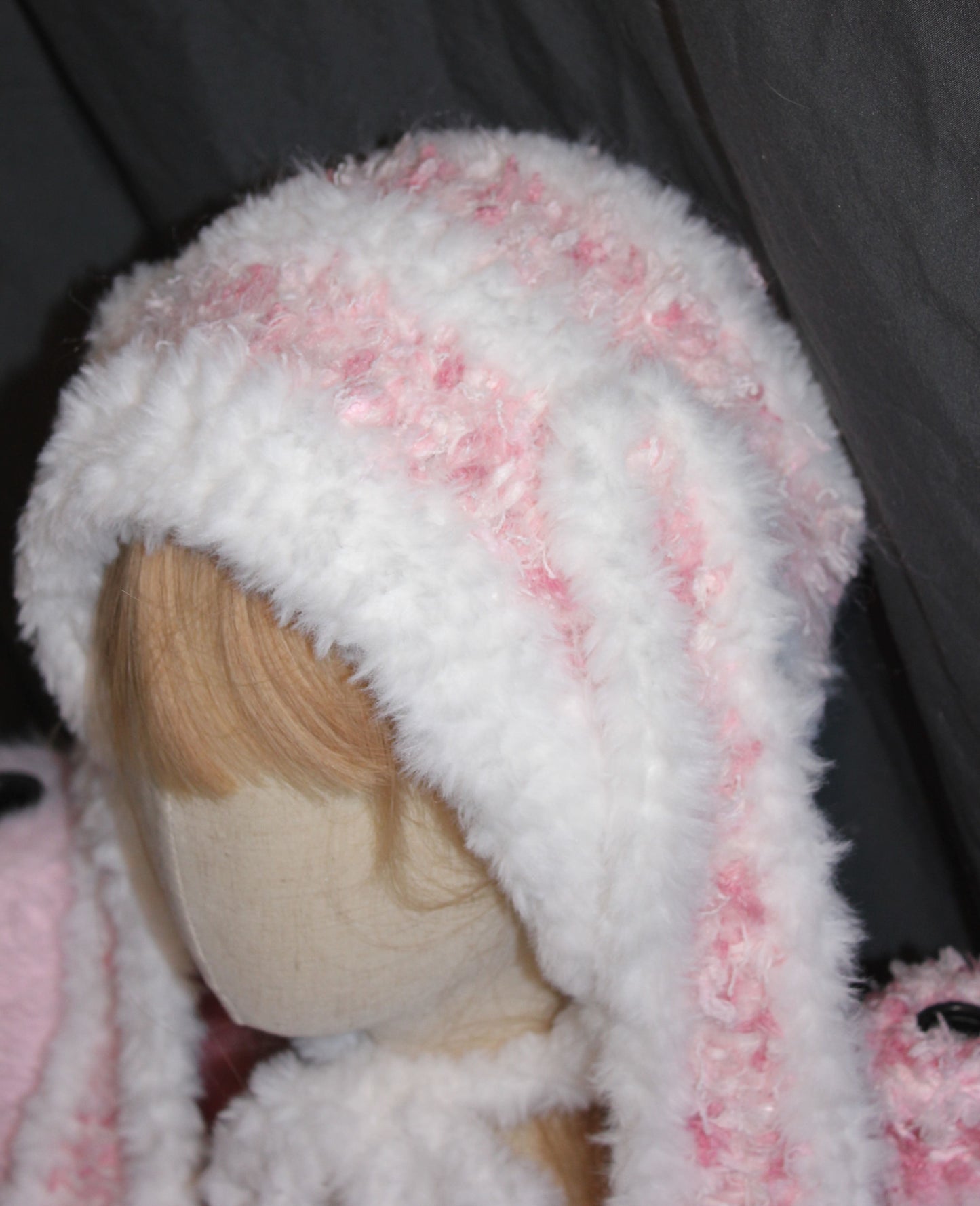 Fluffy Pink Bunny Hat | Handmade Cozy Winter Gift | Cute & Warm Accessory