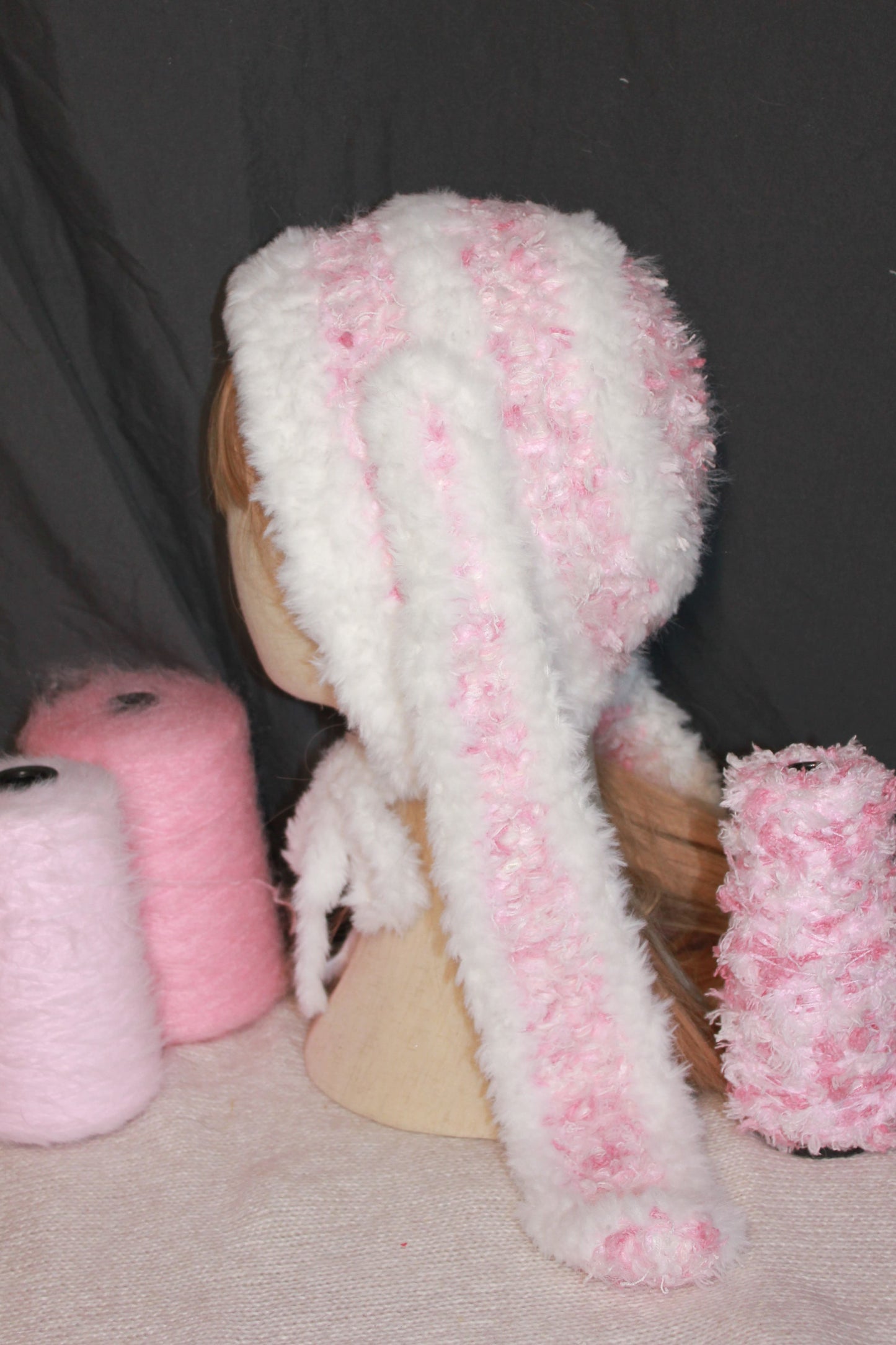 Fluffy Pink Bunny Hat | Handmade Cozy Winter Gift | Cute & Warm Accessory