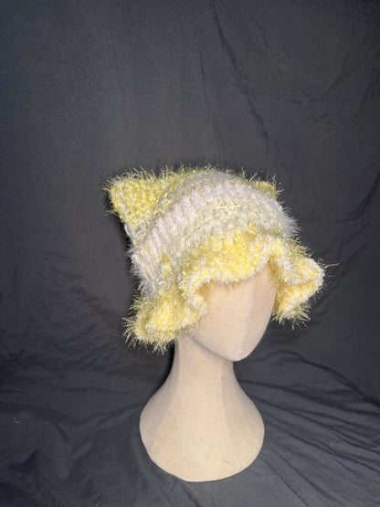 Starry Cat Hat | Whimsical Winter Warmth | Handmade Gift for Her