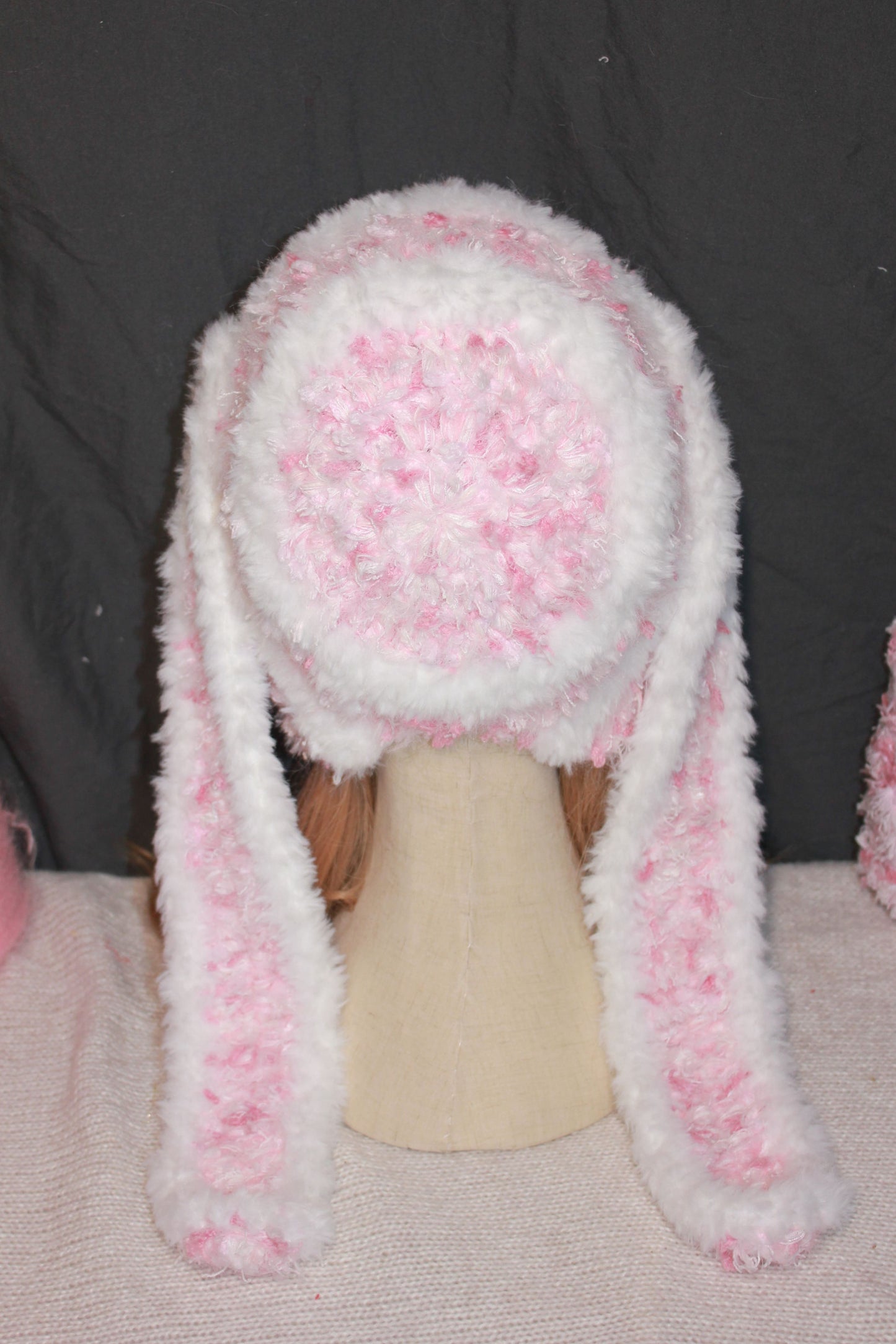 Fluffy Pink Bunny Hat | Handmade Cozy Winter Gift | Cute & Warm Accessory