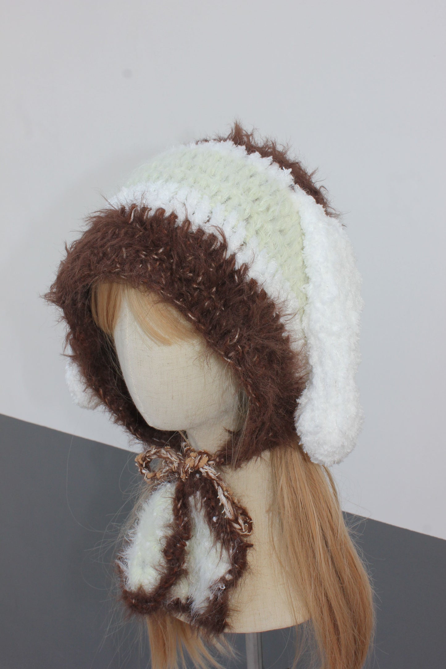 Starry Bunny Ear Hat | Whimsical Winter Accessory | Handmade Gift for Her