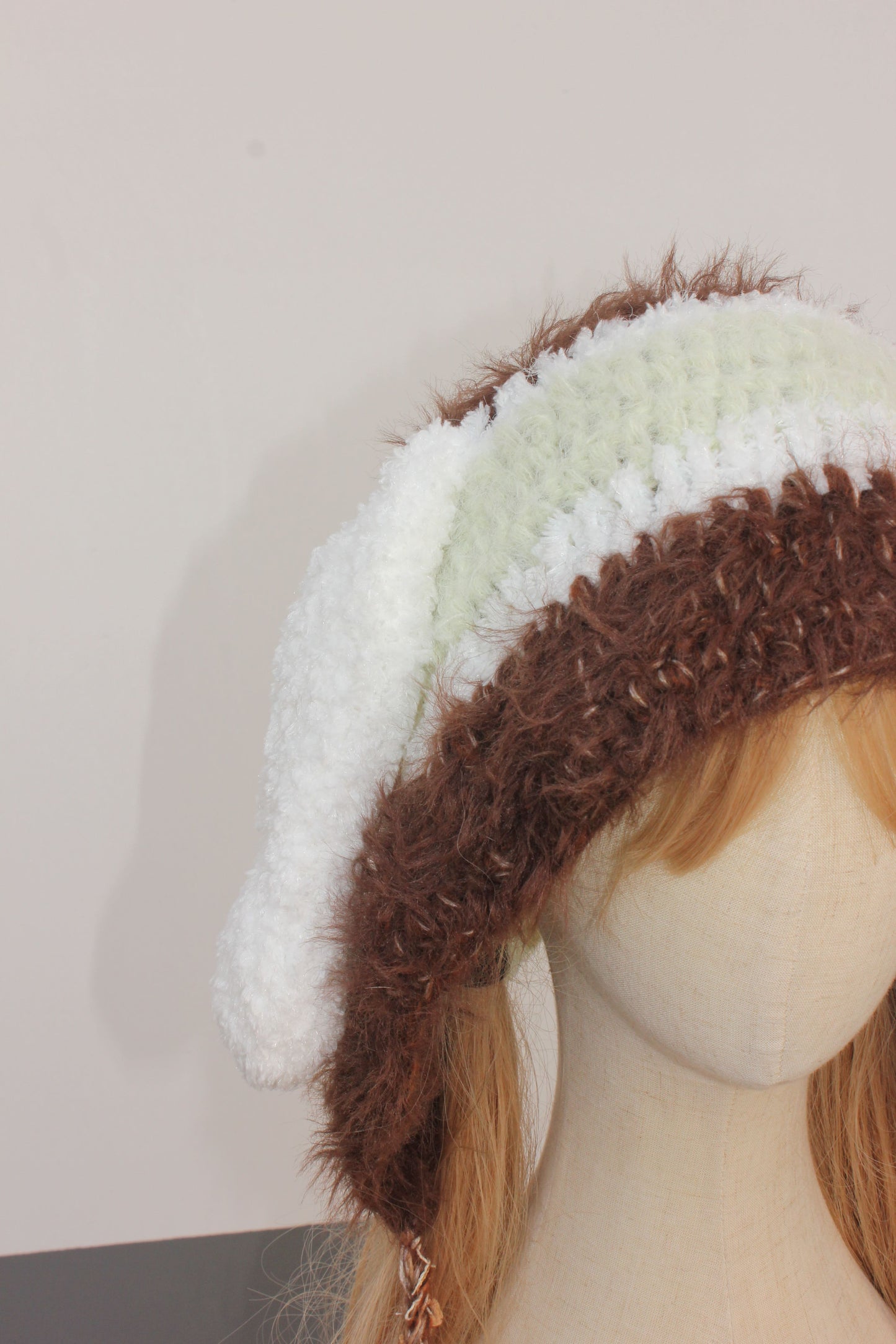 Starry Bunny Ear Hat | Whimsical Winter Accessory | Handmade Gift for Her