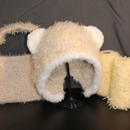 HoneyBear Earflap Hat | Handmade Winter Accessory