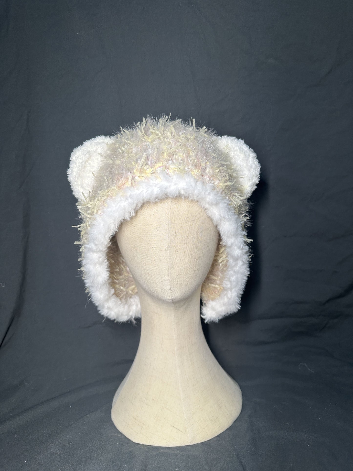 HoneyBear Earflap Hat | Handmade Winter Accessory