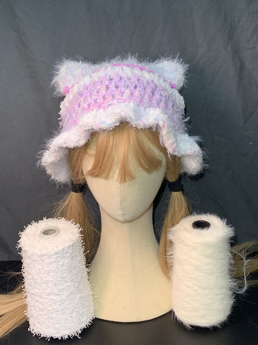 Moonlit Cat Hat | Whimsical Winter Accessory