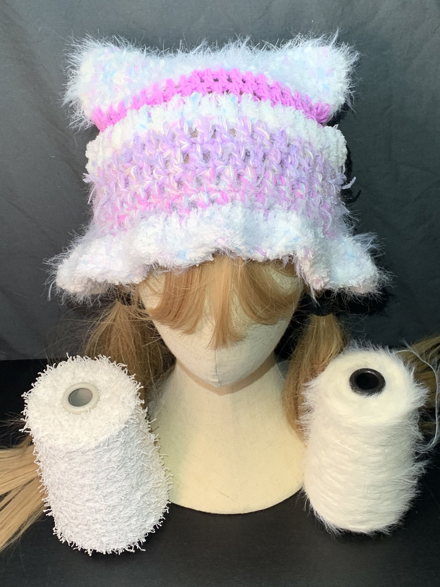 Moonlit Cat Hat | Whimsical Winter Accessory