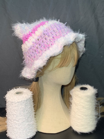 Moonlit Cat Hat | Whimsical Winter Accessory